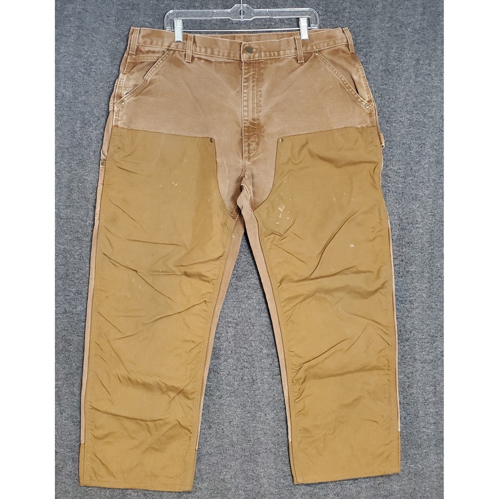 Carhartt Pants Mens 40x30 B192 Cordura Double Knee Work Canvas Dungaree Fit READ
